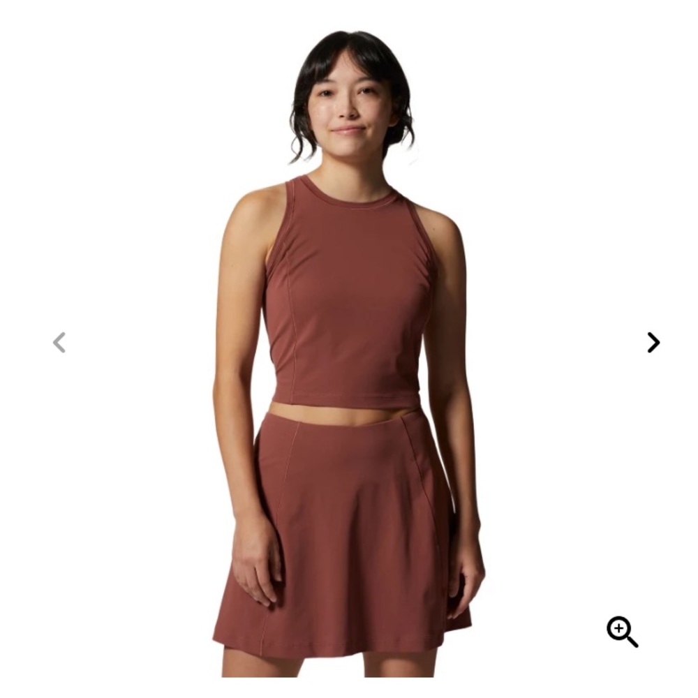 NEW Mountain Hardwear Mountain Stretch Tanklette — Clay Earth
